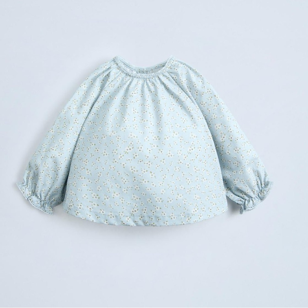 Zara baby floral poplin shirt